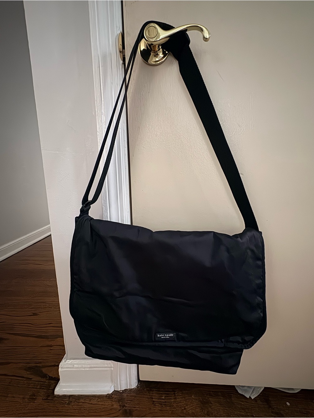 kate spade Black Nylon Crossbody Messenger Bag